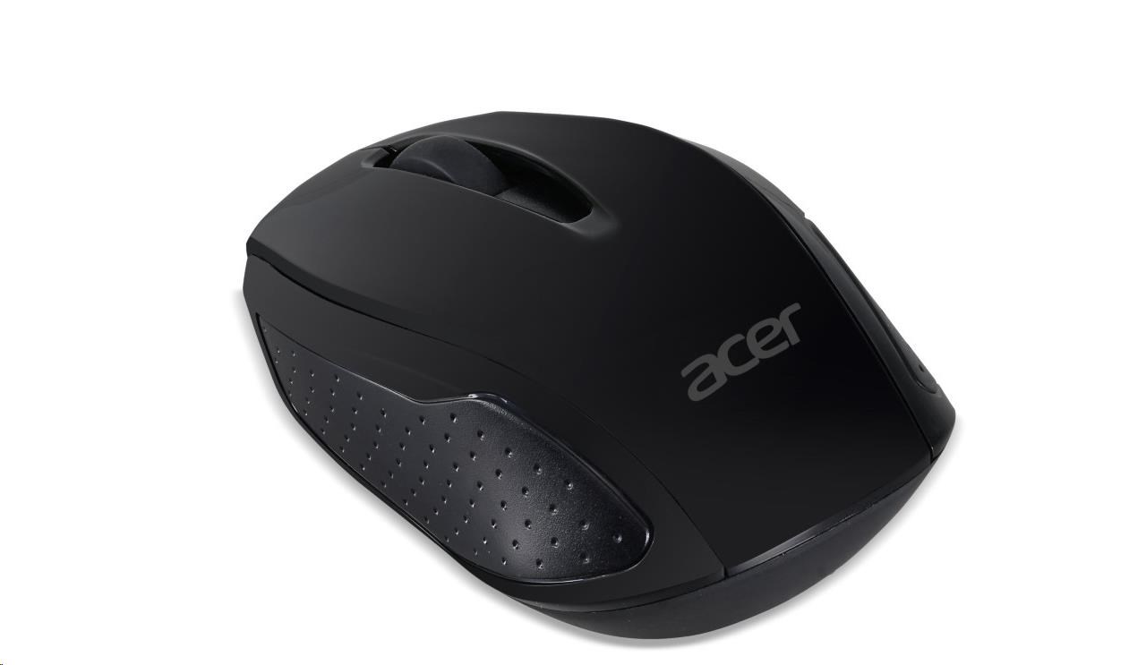 Bezdrôtová myš ACER G69 Black - RF2.4G,  1600 dpi,  95x58x35 mm,  dosah 10 m,  2x AAA,  Win/ Chrome/ Mac,  (maloobchodné baleni0 