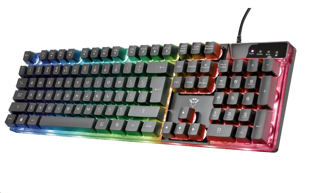 TRUST herní klávesnice GXT 835 Azor Illuminated Gaming Keyboard6 