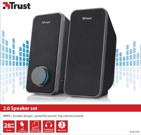 BAZAR - TRUST Reproduktory 2.0 Arys Speaker Set - poškozený obal3 