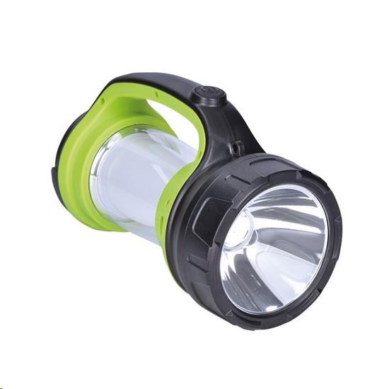 Solight LED svítilna nabíjecí s lucernou,  3W Cree,  168lm + 200lm,  zeleno-černá0 