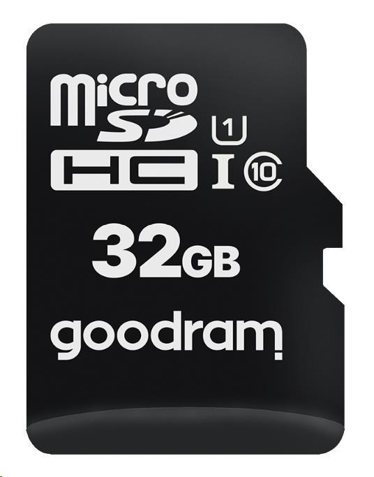 Karta GOODRAM microSDHC 32GB M1A0 (R:100/ W:10 MB/ s),  UHS-I Class 10,  U10 
