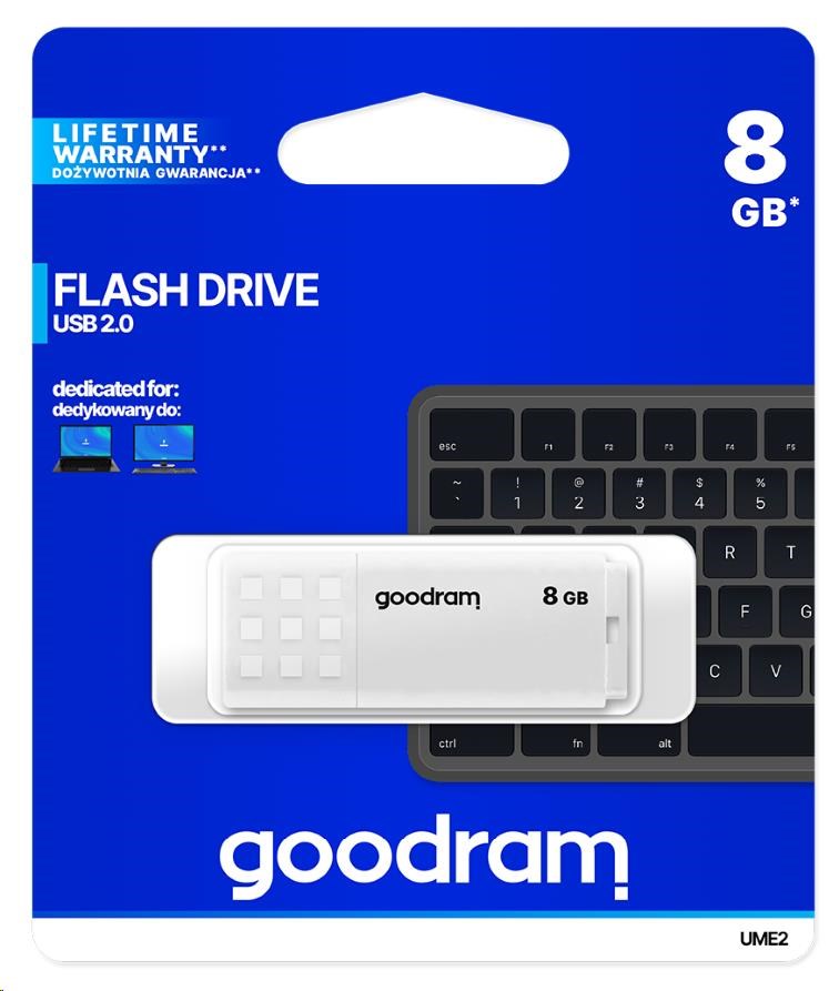 GOODRAM Flash Disk UME2 8GB USB 2.0 biela4 