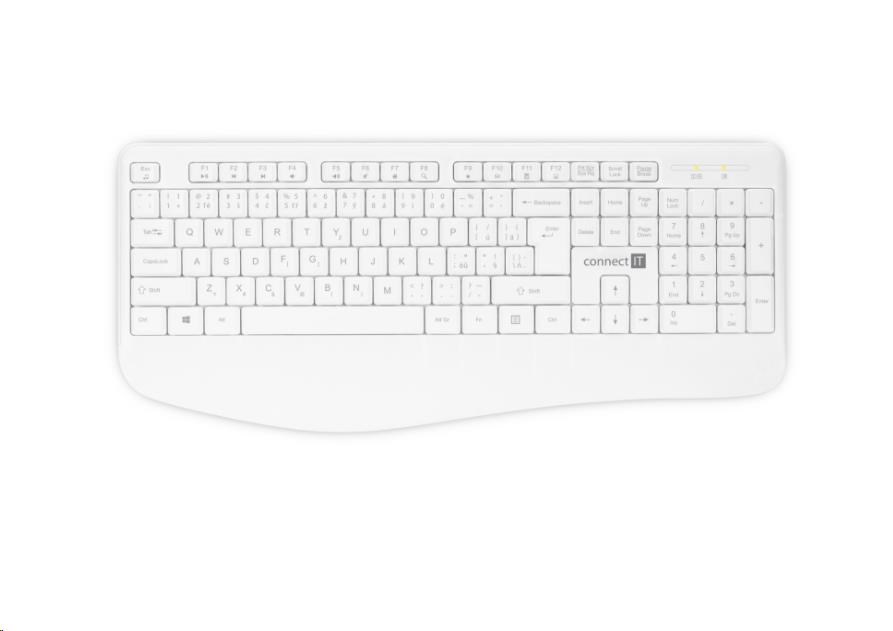 CONNECT IT Combo bezdrátová bílá klávesnice + myš,  CZ + SK layout4 