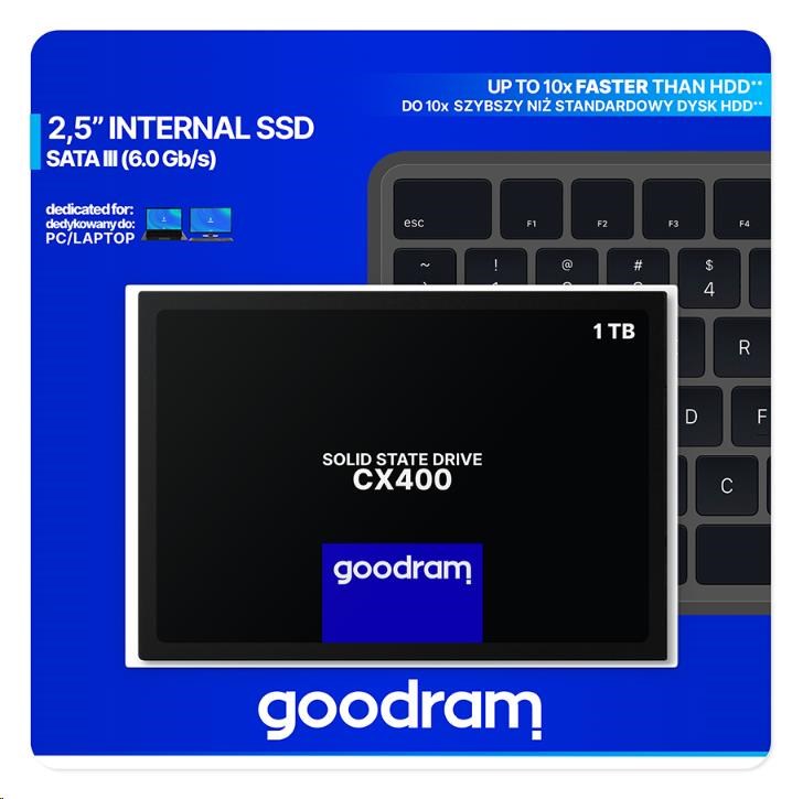 GOODRAM SSD CX400 Gen.2 1TB,  SATA III 7mm,  2, 5