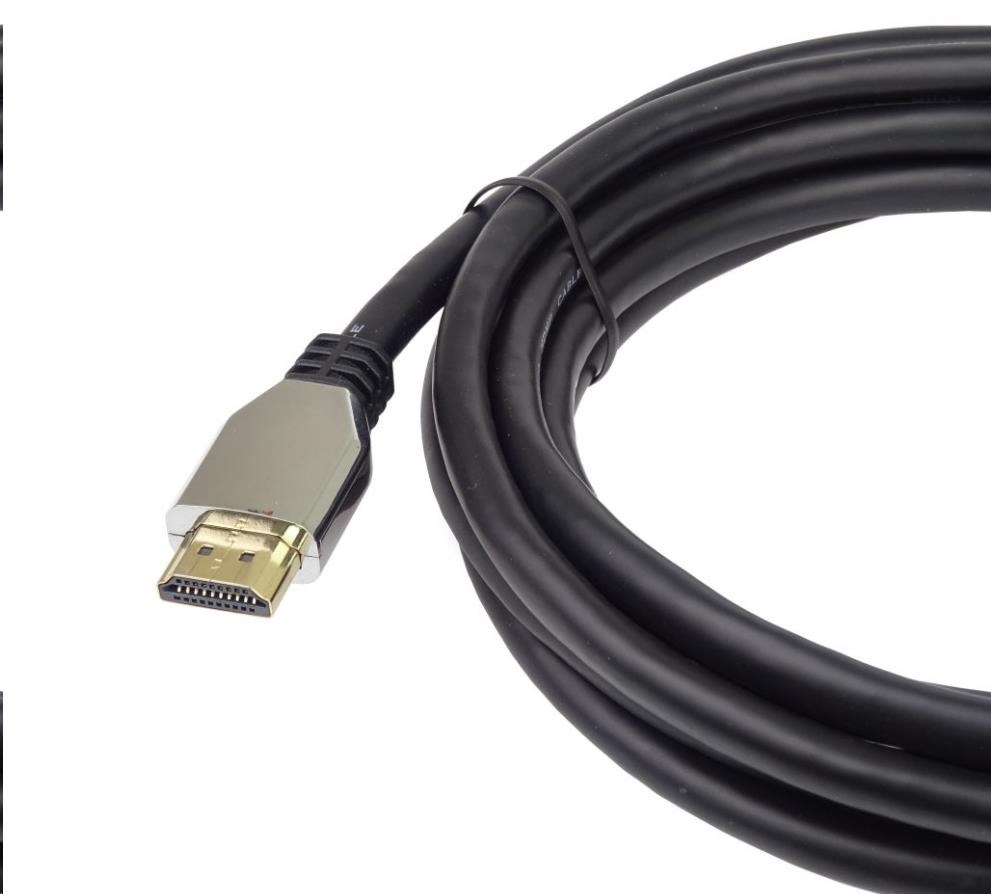 Kábel HDMI PREMIUMCORD 2.1 vysokorýchlostný + ethernetový kábel (krytky zo zinkovej zliatiny,  pozlátené konektory) 2 m3 