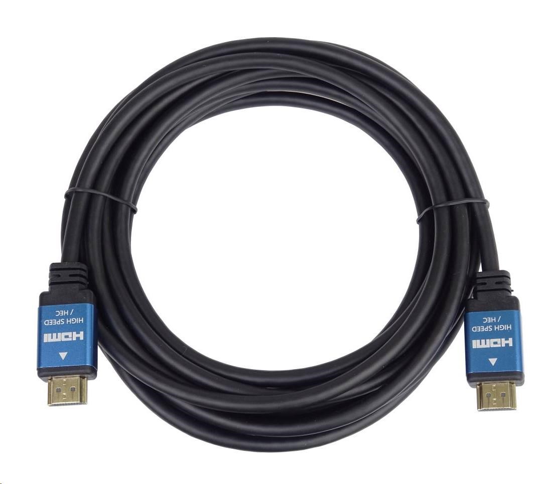 PREMIUMCORD HDMI - Ultra HDTV kábel,  3 m (kov,  pozlátené konektory)1 