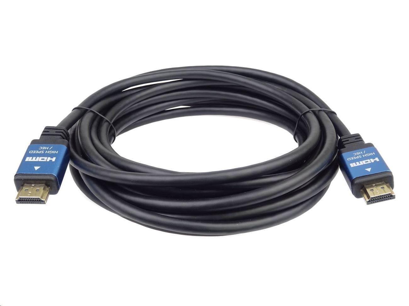 PREMIUMCORD HDMI - Ultra HDTV kábel,  3 m (kov,  pozlátené konektory)4 