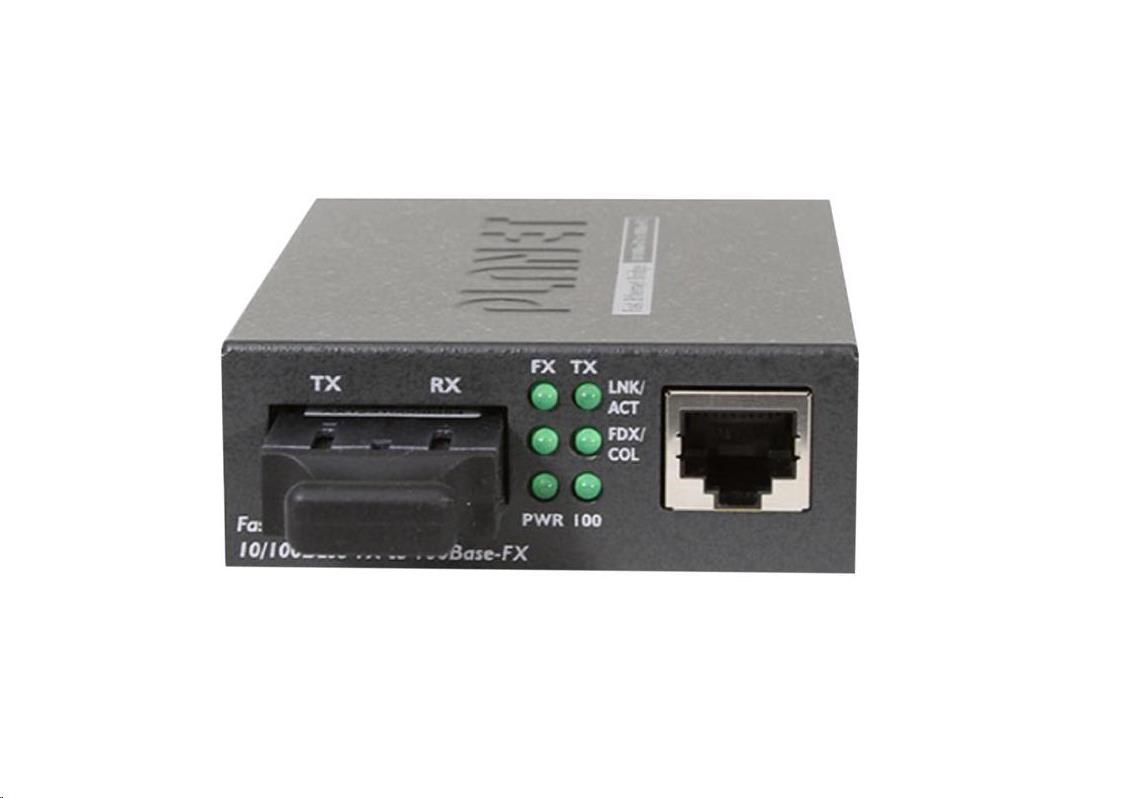 Planet FT-802S15 Konvertor,  10/ 100Base-TX - 100Base-FX,  SC,  singlemode1 