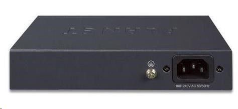 Planet FSD-604HP Switch,  4x PoE 802.3at 60W+ 2x 100Base-TX,  VLAN,  extend mód 10Mb/ s do 250m,  fanless,  ESD1 