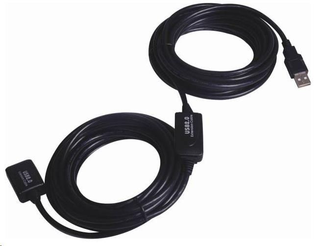 PREMIUMCORD PremiumCord USB 2.0 opakovač a predlžovací kábel A/ M-A/ F 25 m