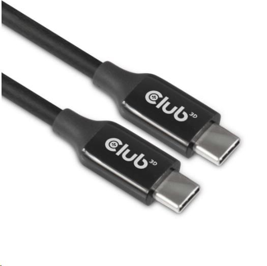 Kábel USB Club3D 3.2 Gen2 Type-C to C Active Bi-directional (M/ M) 8K60Hz,  5m6 