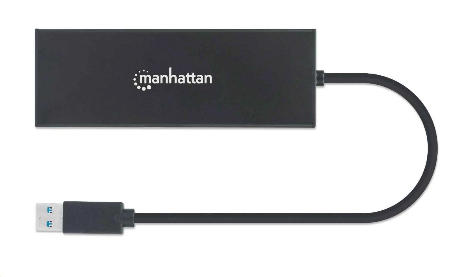 MANHATTAN USB-A na HDMI/ VGA multidock adaptér,  čierny,  maloobchodná krabica1 