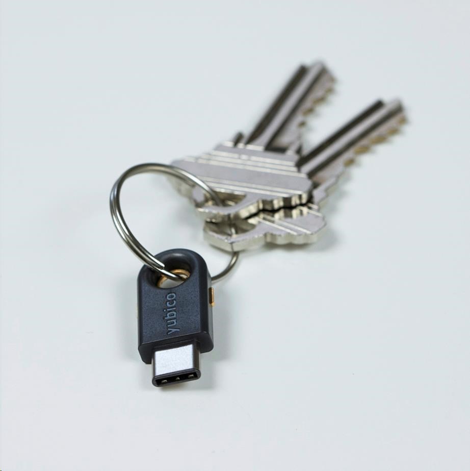 YubiKey 5C - USB-C, kľúč/token s viacfaktorovým overovaním, podporou OpenPGP a čipovej karty (2FA)1 