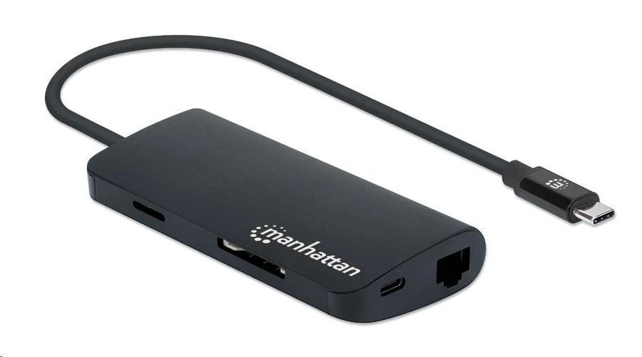 Adaptér MANHATTAN SuperSpeed USB-C samec na HDMI samica,  čierny0 