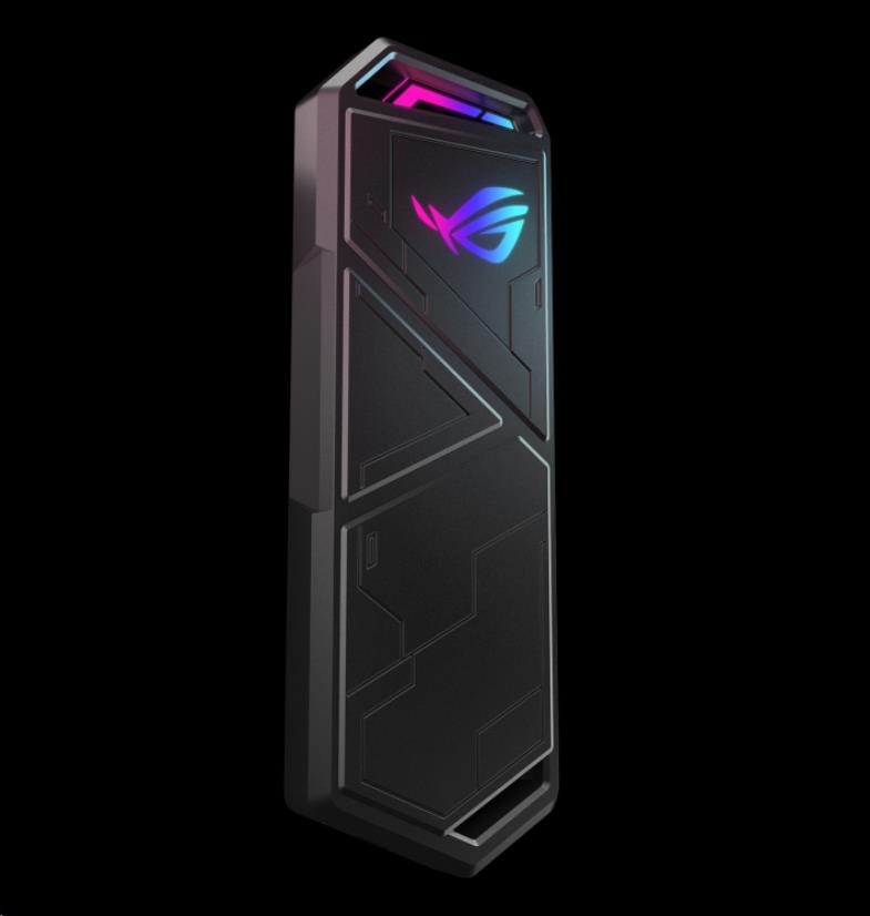 ASUS ROG STRIX ARION LITE SSD NVME AURA case,  USB-C 3.2,  M.2 NVMe SSD kovový box,  délka 30-80 mm,  AURA RGB2 