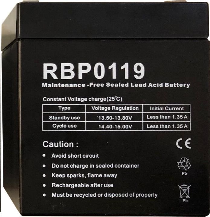 Náhradná batéria CyberPower (12V/ 5Ah) pre BU600E,  UT650E,  UT650EG,  UT1050E,  UT1050EG (kompatibilná s RBP0118,  RBP0046)0 