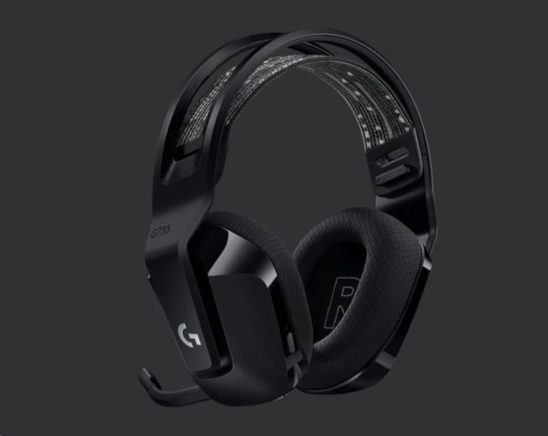 Logitech herní sluchátka G733,  LIGHTSPEED Wireless RGB Gaming Headset,  EMEA,  black2 