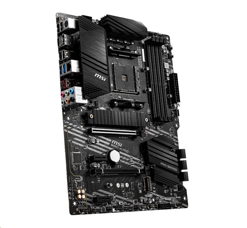 MSI MB Sc AM4 B550-A PRO,  AMD B550,  4xDDR4,  VGA,  ATX3 