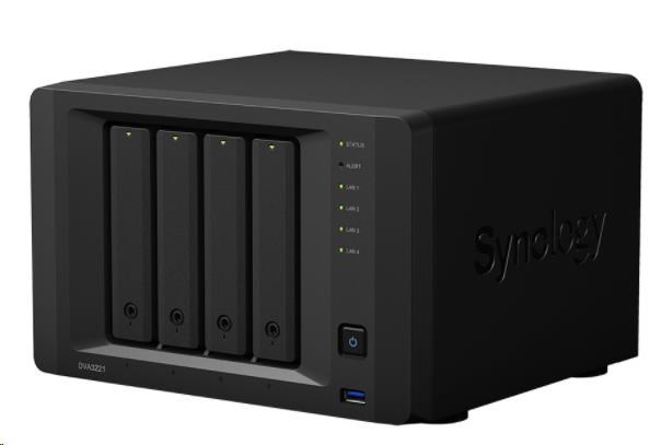 Synology DVA3221 (4C/AtomC3538/2,1GHz/8GBRAM/GTX1650/4xSATA/3xUSB3.0/2xSATA/1xCOM/4xGbE)1 