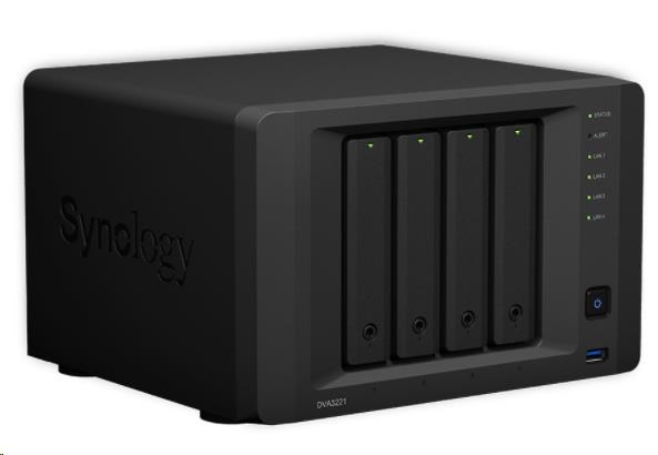 Synology DVA3221 (4C/AtomC3538/2,1GHz/8GBRAM/GTX1650/4xSATA/3xUSB3.0/2xSATA/1xCOM/4xGbE)4 