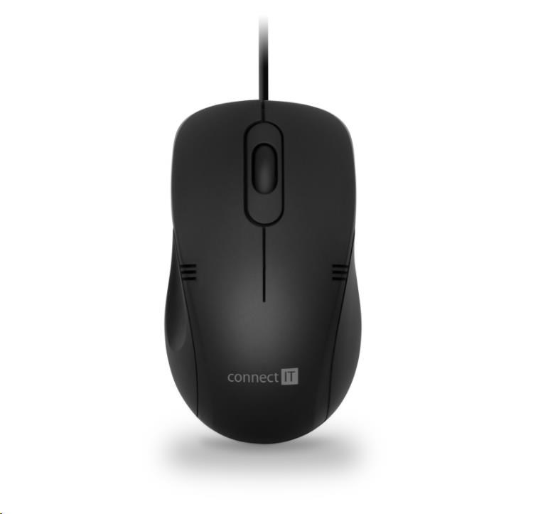 CONNECT IT Combo drátová černá klávesnice + myš,  CZ + SK layout1 