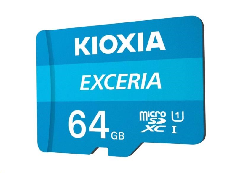 Karta microSD KIOXIA Exceria 64GB M203,  UHS-I U1 Class 100 