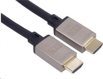 Kábel HDMI PREMIUMCORD 2.1 vysokorýchlostný + ethernetový kábel 8K@60Hz,  4K@120Hz,  pozlátené konektory,  3 m0 