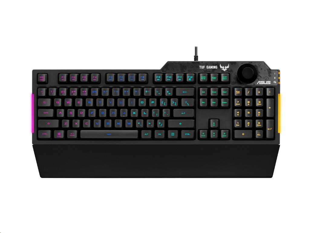 ASUS klávesnice TUF GAMING K1 (RA04),  membránová,  US,  černá4 