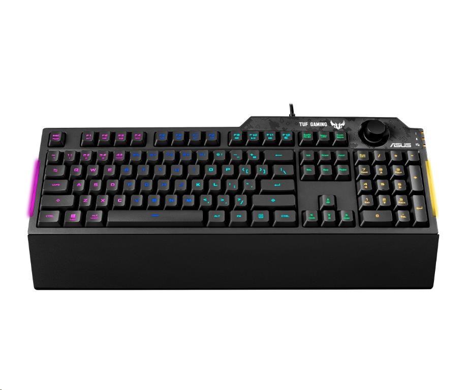 ASUS klávesnice TUF GAMING K1 (RA04),  membránová,  US,  černá0 