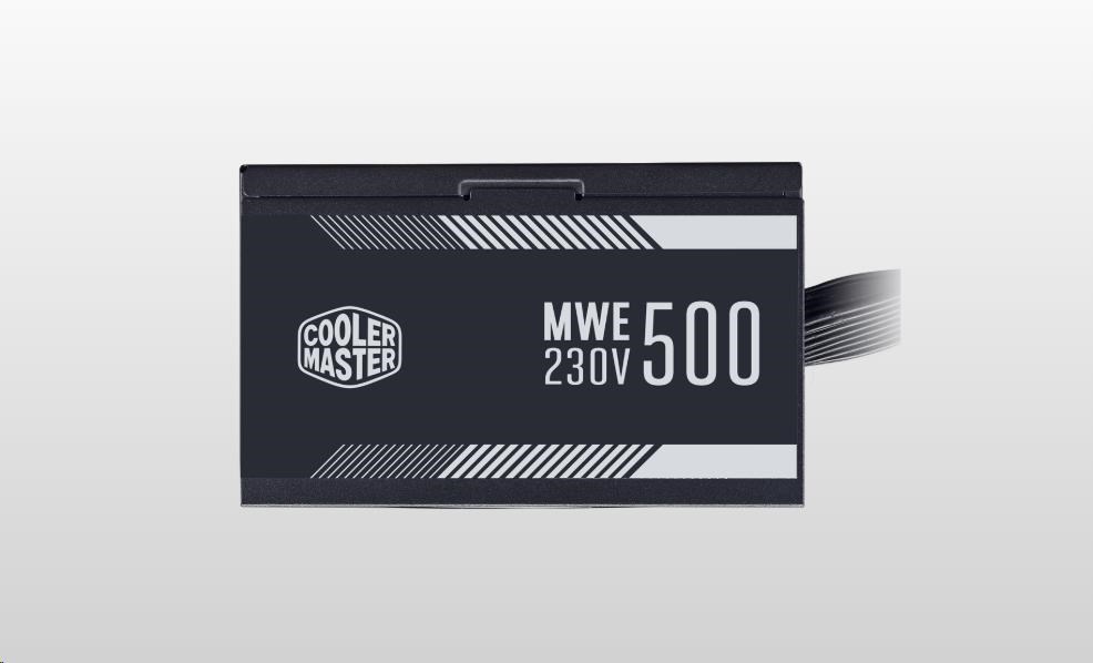 Cooler Master zdroj MWE 500W WHITE 230V - V2,  120mm,  80+ BULK4 
