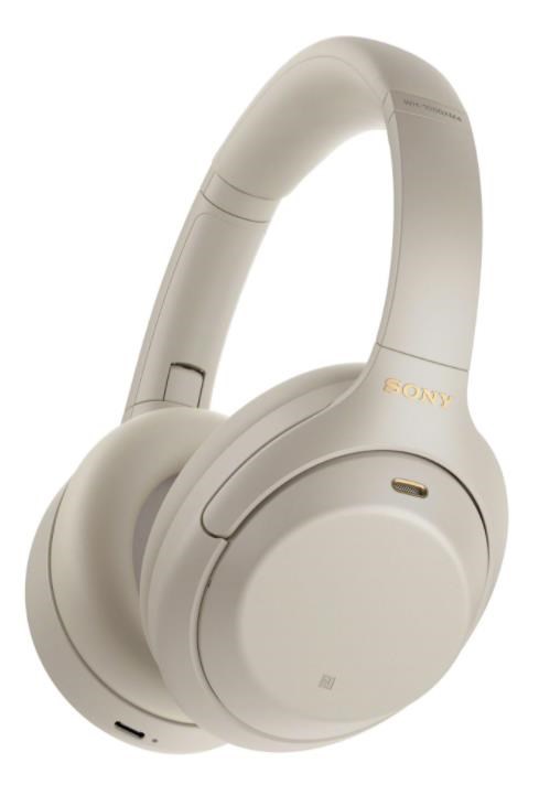 Sony bezdrátová sluchátka WH-1000XM4,  stříbrná,  EU0 