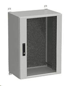 Vonkajšia nástenná skriňa Solarix LC-20 18U 600x500 mm,  sklenené dvere,  LC-20-18U-65-12-G0 