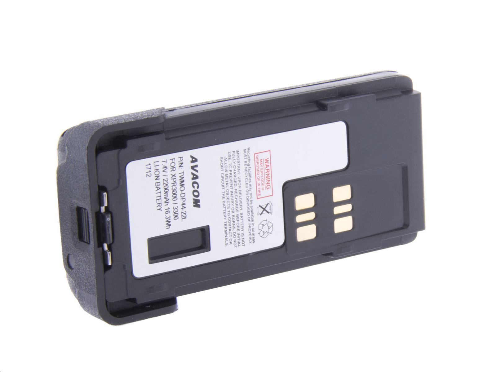 AVACOM Motorola DP4400,  DP2400,  DP4800,  XPR3000 Li-Ion 7, 4V 2200mAh0 