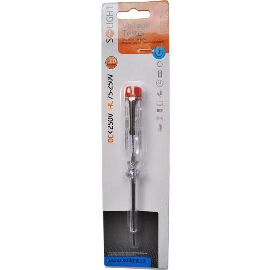 Solight zkoušečka 201,  průměr 3mm x 140mm,  AC napětí kontaktně: 70 - 250V1 