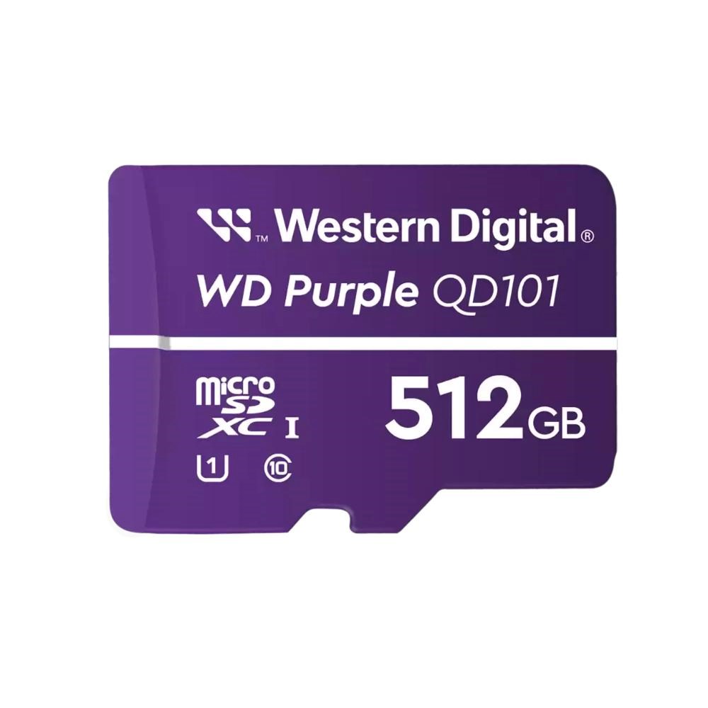 WD MicroSDXC karta 512GB Purple WDD512G1P0C Class 10 (R:100/ W:60 MB/ s)0 