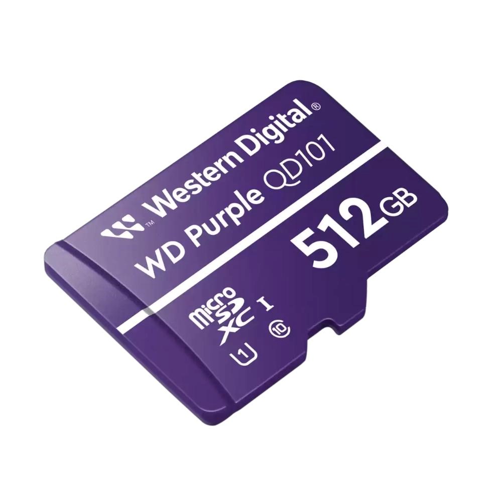 WD MicroSDXC karta 512GB Purple WDD512G1P0C Class 10 (R:100/ W:60 MB/ s)1 