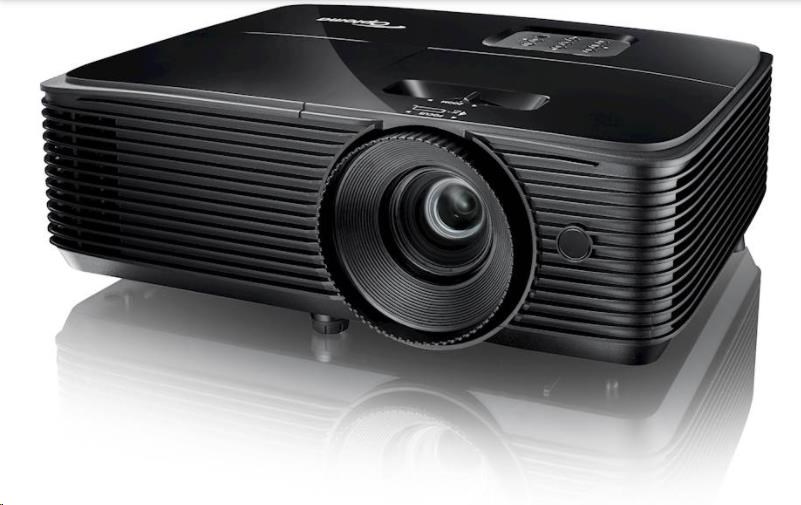 Optoma projektor W400LVe (DLP,  FULL 3D,  WXGA,  4 000 ANSI,  25 000:1,  VGA,  HDMI,  RS232,  1x10W speaker)1 