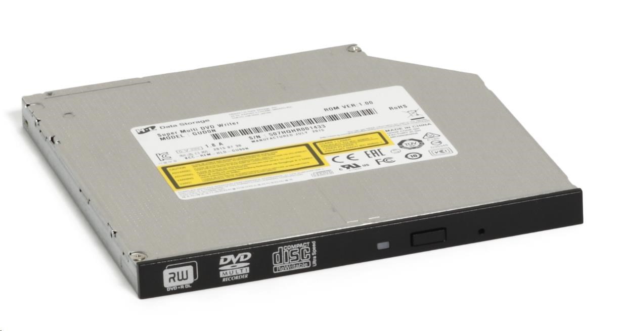HITACHI LG - interná mechanika DVD-W/ CD-RW/ DVD±R/ ±RW/ RAM/ M-DISC GUD1N,  Slim,  9.5 mm zásobník,  čierny,  voľne ložený bez 2 