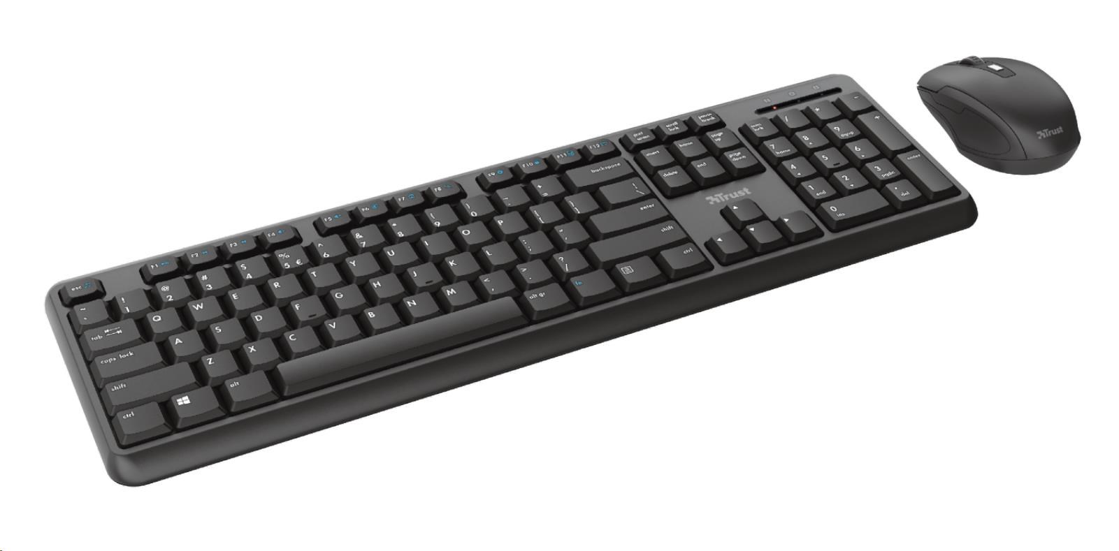 TRUST set klávesnica + myš ODY,  bezdrôtový,  USB,  US2 