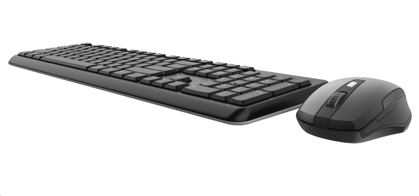 TRUST set klávesnica + myš ODY,  bezdrôtový,  USB,  US4 