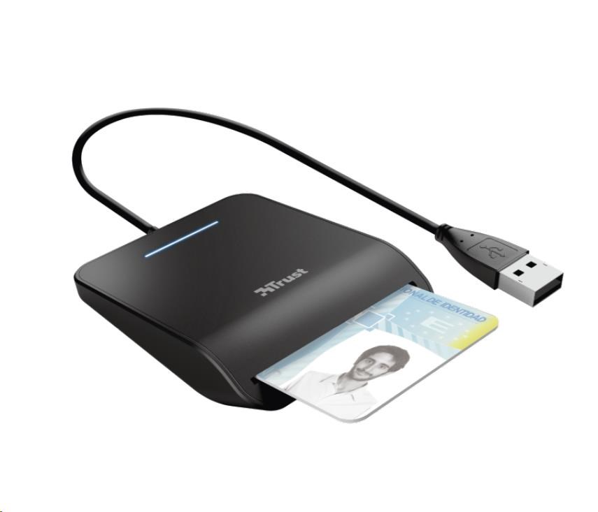 Čítačka kariet TRUST PRIMO (DNI, smartcard), externá, USB, 100 cm0 