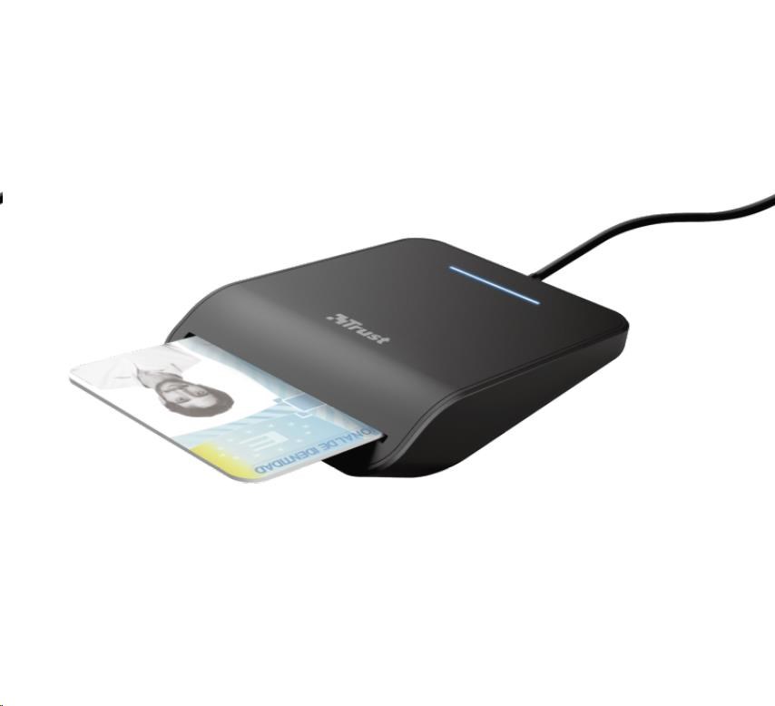 Čítačka kariet TRUST PRIMO (DNI, smartcard), externá, USB, 100 cm2 