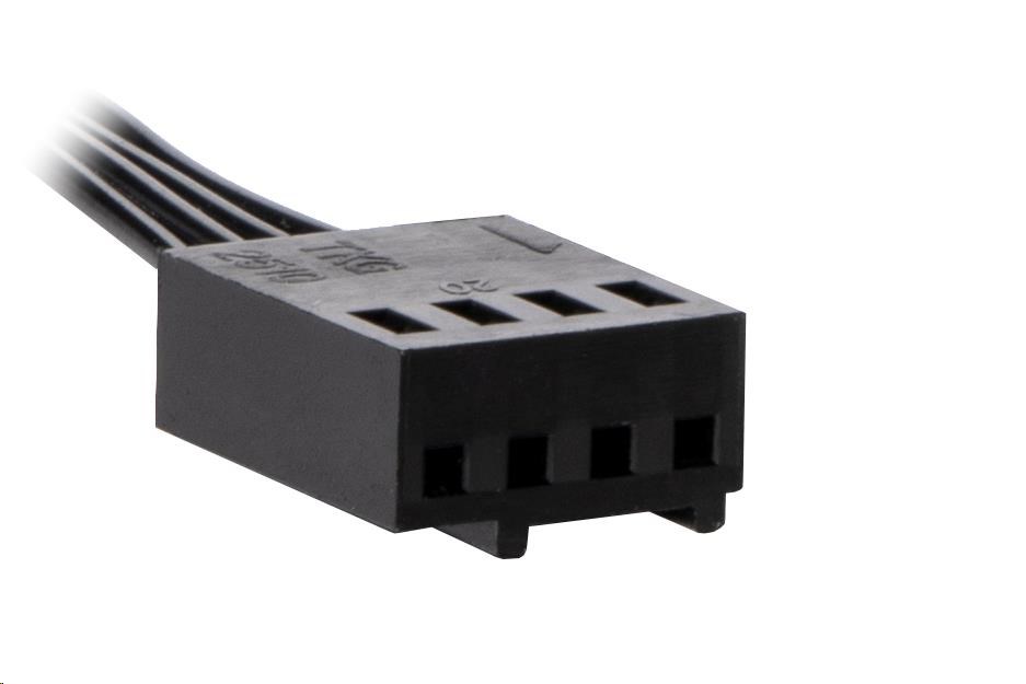 EVOLVEO Ptero 12CR,  PWM,  4pin,  LED červená,  12V ventilátor 120mm4 