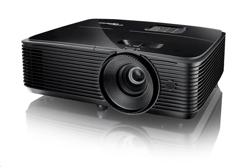 Optoma projektor H185X (DLP,  FULL 3D,  WXGA,  3 700 ANSI,  28 000:1,  HDMI,  VGA,  RS232,  1x10W speaker)1 