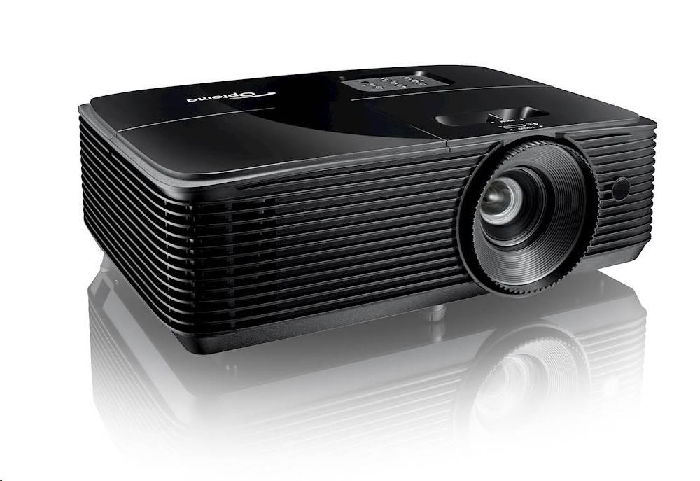 Optoma projektor H190X (DLP,  FULL 3D,  WXGA,  3 900 ANSI,  30 000:1,  HDMI,  VGA,  RS232,  1x10W speaker)0 