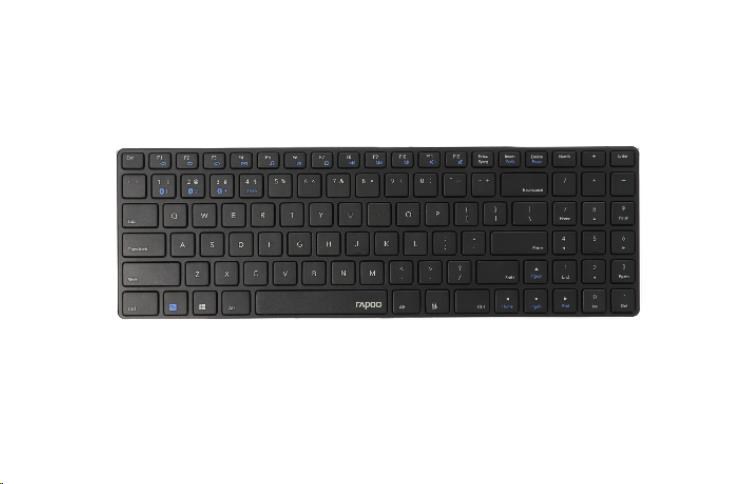 RAPOO klávesnice E9100M,  bezdrátová,  Ultra-slim,  CZ/ SK,  černá3 