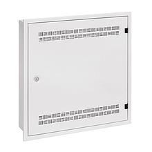 Solarix rozvaděč LC-18 do zdi s lištami 2U,  4U a 11U,  550x550 bílá RAL9003 s rámečkem k zazdění LC-18-55-15-W-W0 