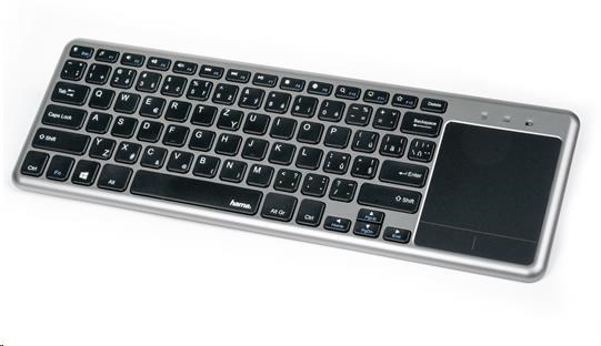 Hama bezdrôtová klávesnica KW-600T s touchpadom,  pre Smart TV0 