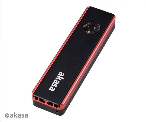 Externý box AKASA Vegas SSD Mate,  pre M.2 disky SSD SATA/ NVMe,  USB 3.2 Gen 2,  10Gb/ s,  RGB,  hliník1 