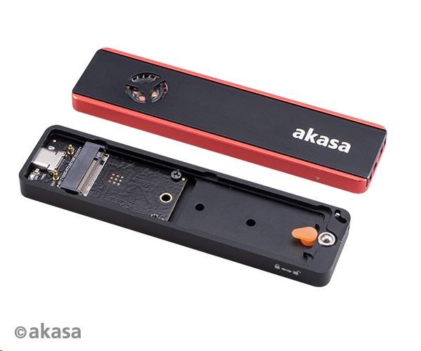 Externý box AKASA Vegas SSD Mate,  pre M.2 disky SSD SATA/ NVMe,  USB 3.2 Gen 2,  10Gb/ s,  RGB,  hliník5 